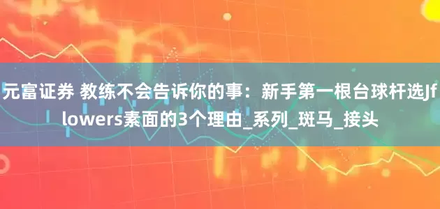 元富证券 教练不会告诉你的事：新手第一根台球杆选Jflowers素面的3个理由_系列_斑马_接头