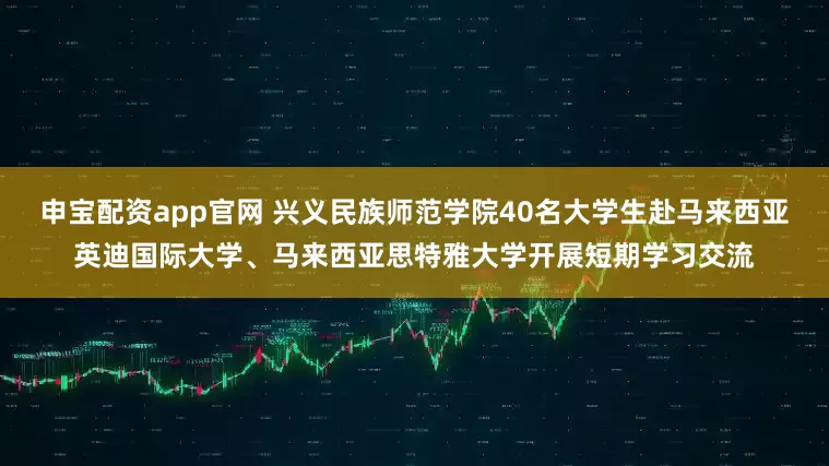 申宝配资app官网 兴义民族师范学院40名大学生赴马来西亚英迪国际大学、马来西亚思特雅大学开展短期学习交流